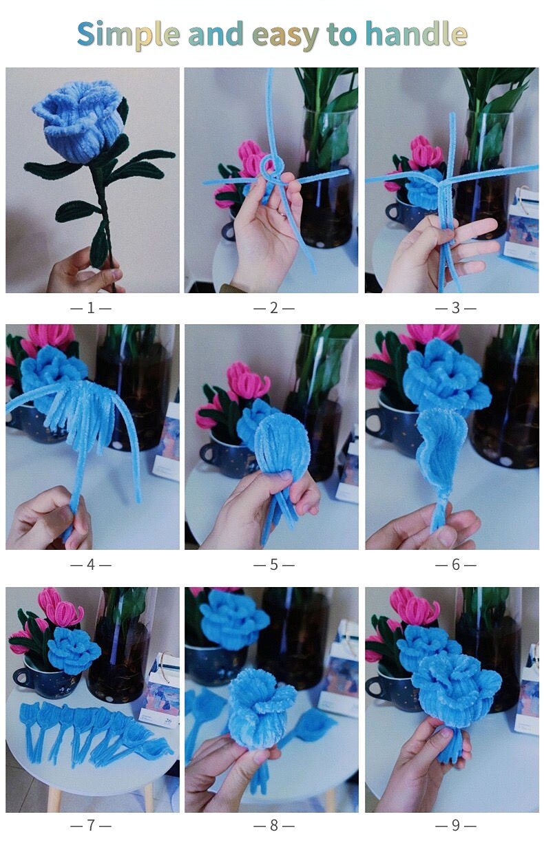 DIY Twist Stick Bouquet