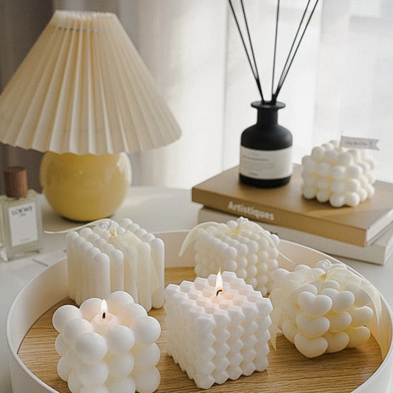 Geometric Cube Scented Candles