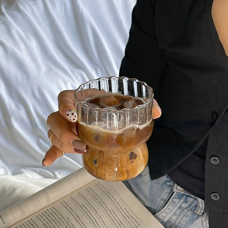 Retro Glass Coffee Cups
