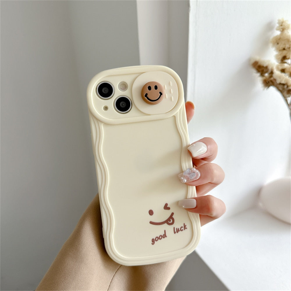 3D Smile Camera Lens Phone Case