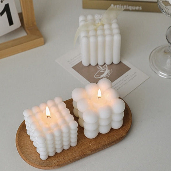 Geometric Cube Scented Candles