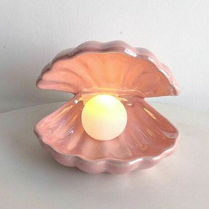 Shell and Pearl Lamp