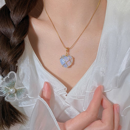 Friendship Moonstone Castle Necklace