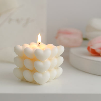 Hearts Candle