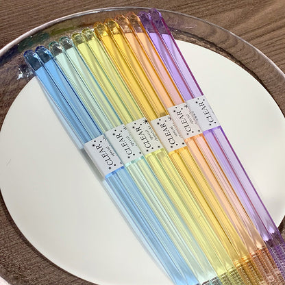 Candy Color Transparent Chopsticks