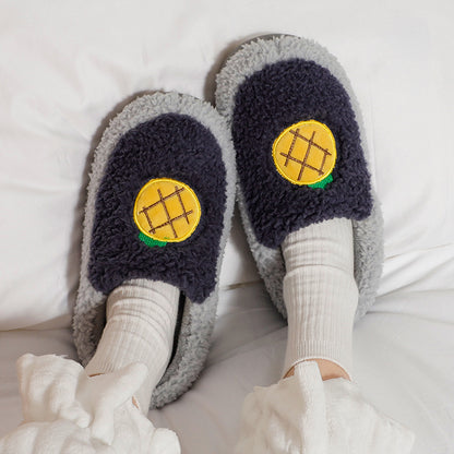 Fruit Fur Slippers