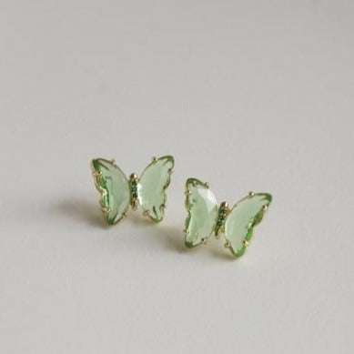 Crystal Butterfly Earstuds