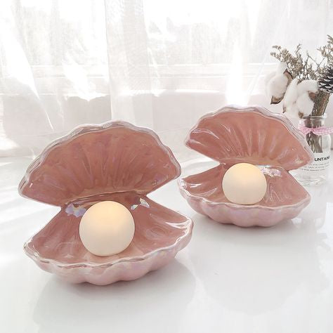 Shell and Pearl Lamp