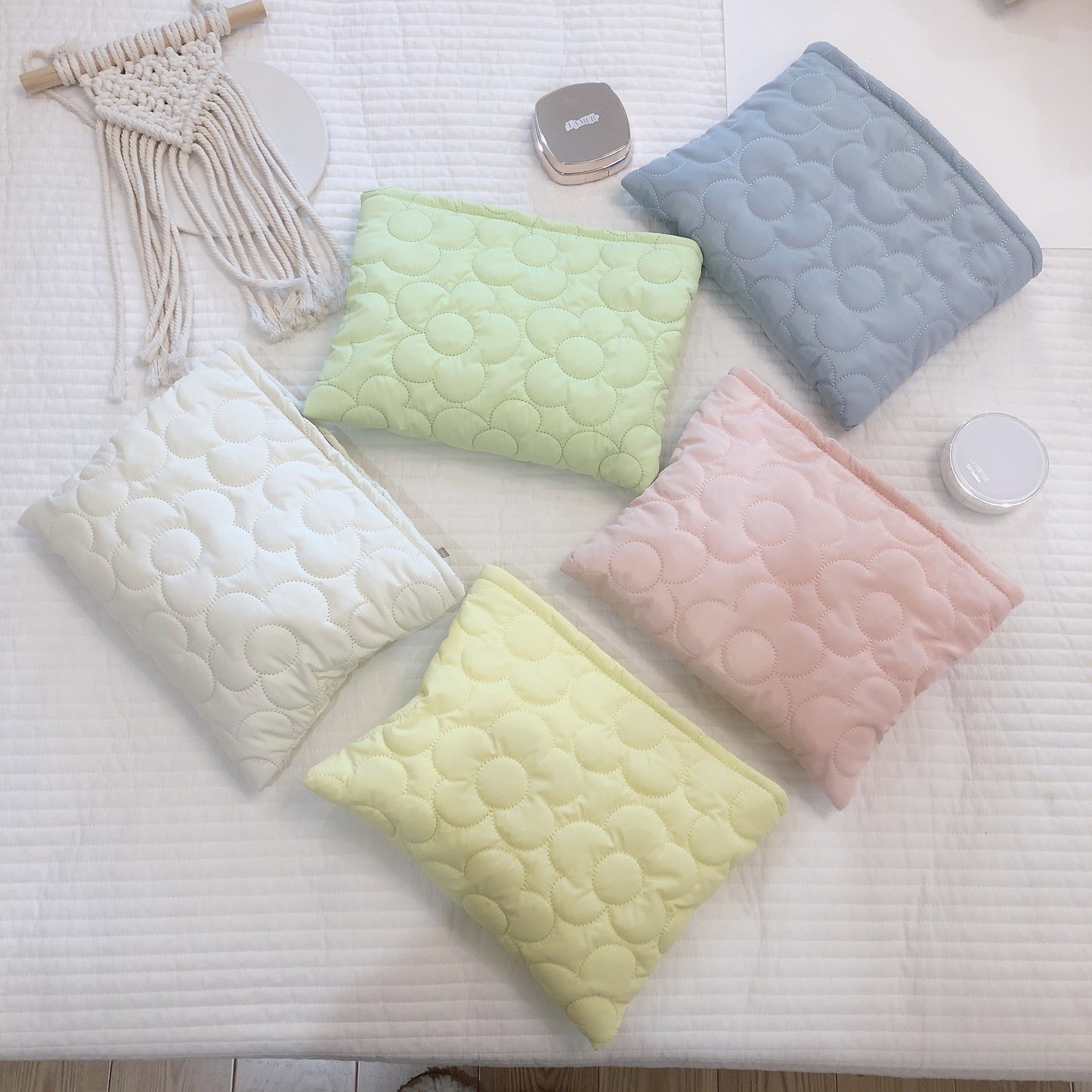Quilted Makeup Bag