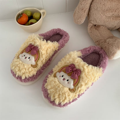 Bow Plush Slippers