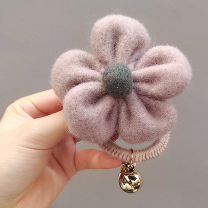 Daisy Plush Hair Tie