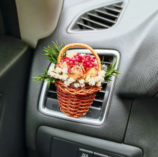 Flower Basket Car Fragrance Diffuser