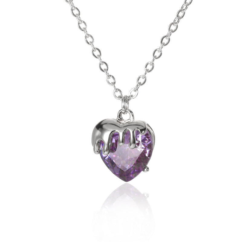 Dripping Heart Necklace