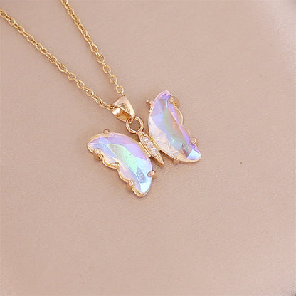 Gradient Butterfly Necklace