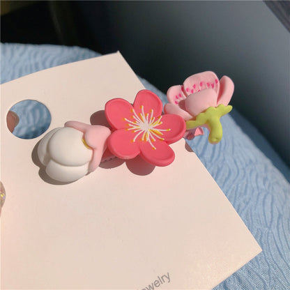 Pink Sakura Peach Hair Clip