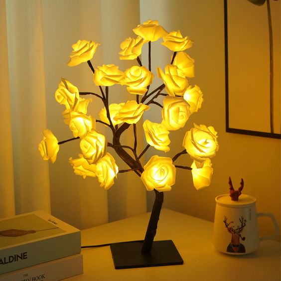 Rose Flower Tree Lamp