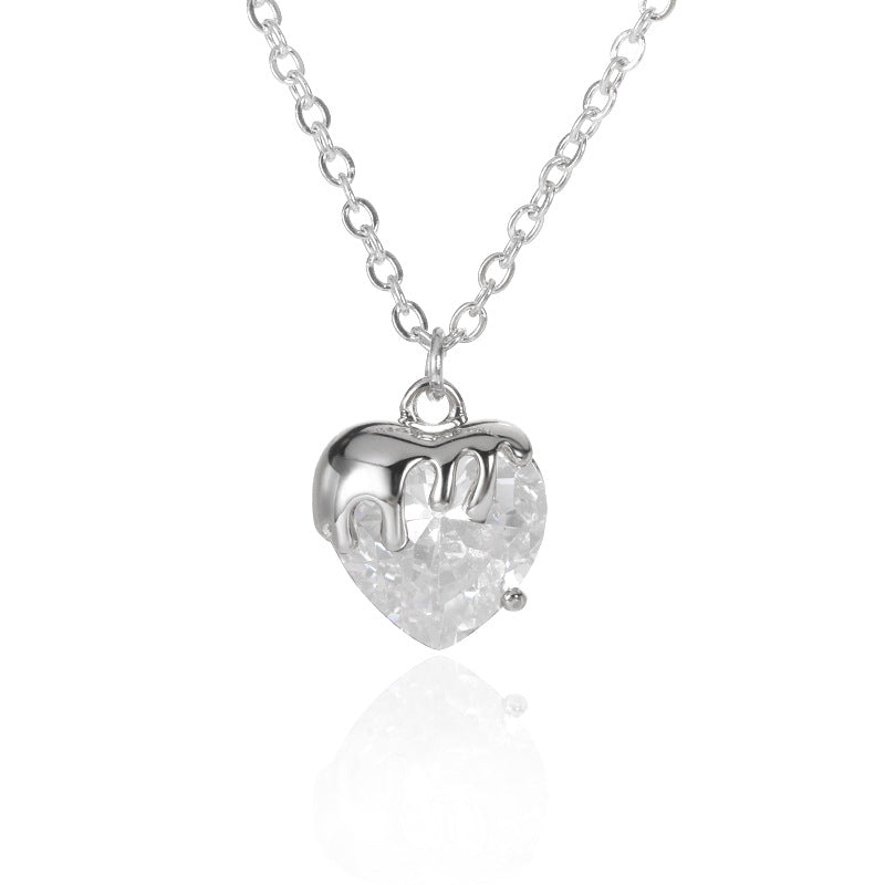 Dripping Heart Necklace