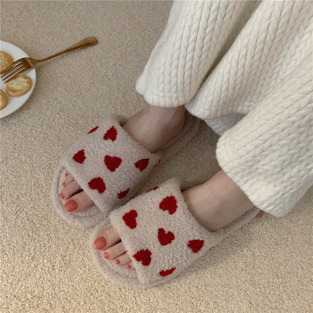 Hearts on Hearts Slippers