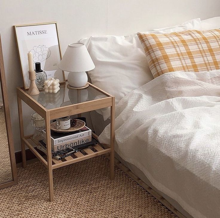 Wooden Bedside Table