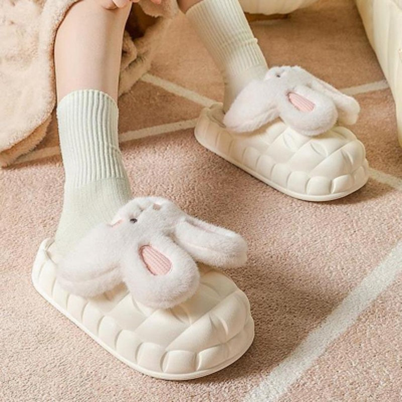 Fuzzy Cute Rabbit Slippers