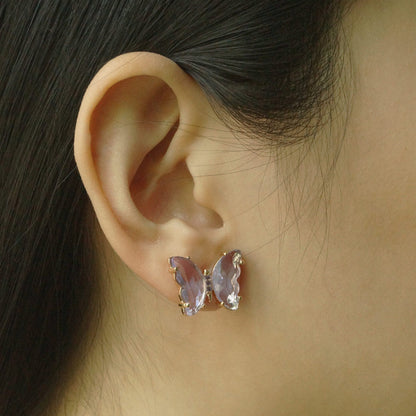 Crystal Butterfly Earstuds