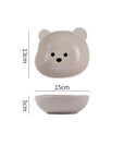 Kawaii Bear Bowl and Plate