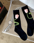 Tulip Crochet Socks