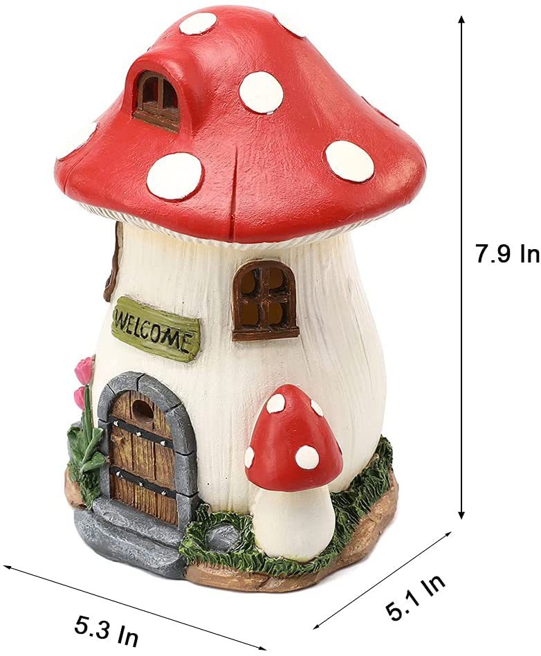 Mushroom House Solar Lamp