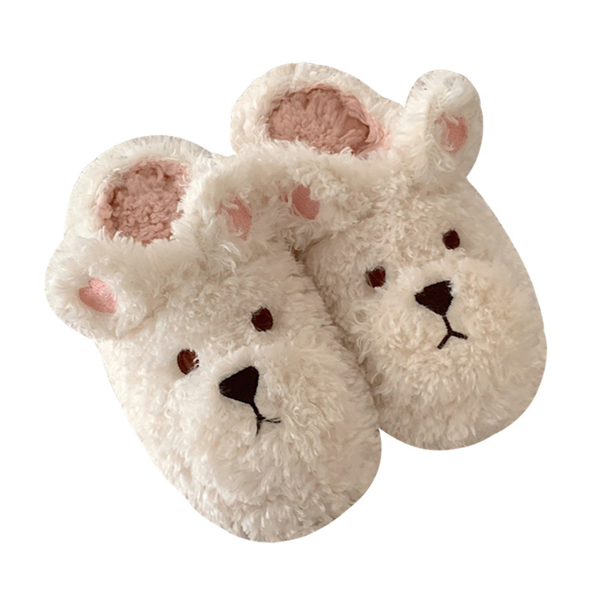 Plush Dog Ears Slippers