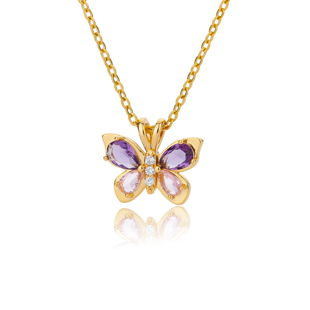 Crystal Butterfly Necklace