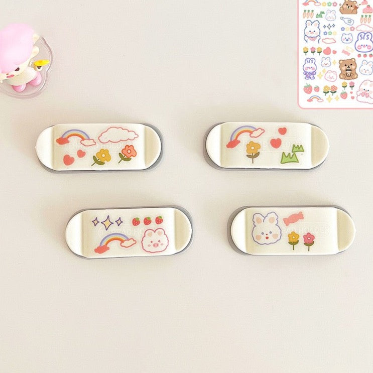 4pcs Cute Charging Cable Desk Organizers