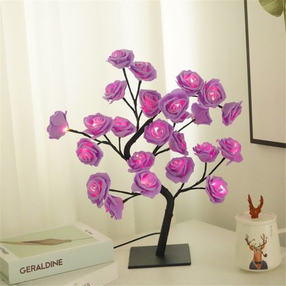 Rose Flower Tree Lamp