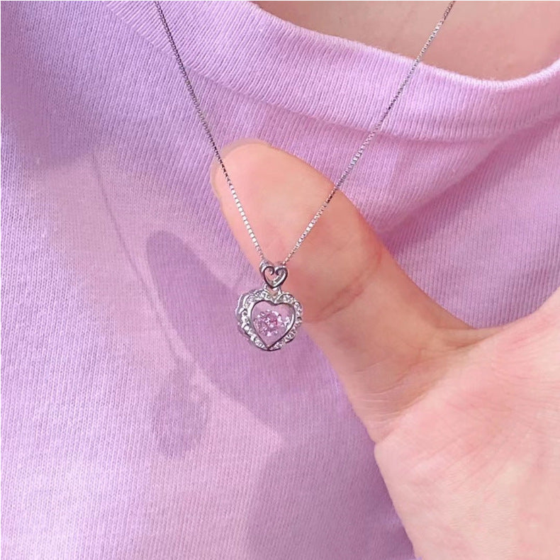 Pink Heart Necklace