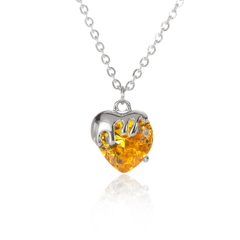 Dripping Heart Necklace