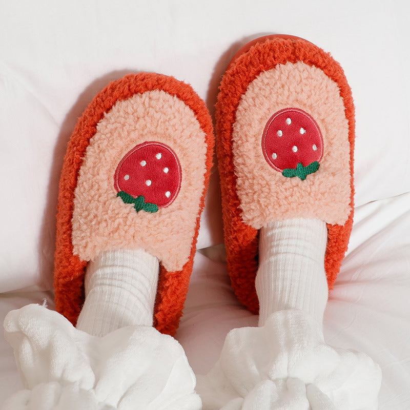 Fruit Fur Slippers