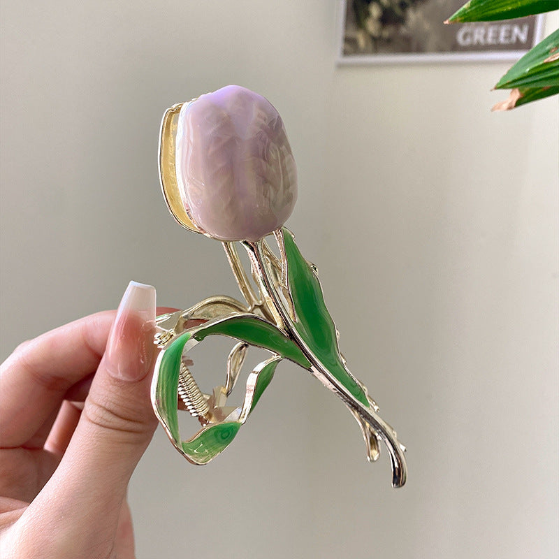 Tulip Flower Hair Clip