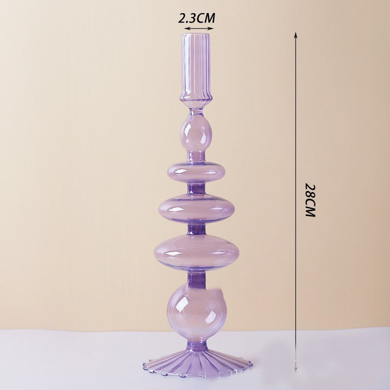 Lilac Candle Holder &amp; Vase