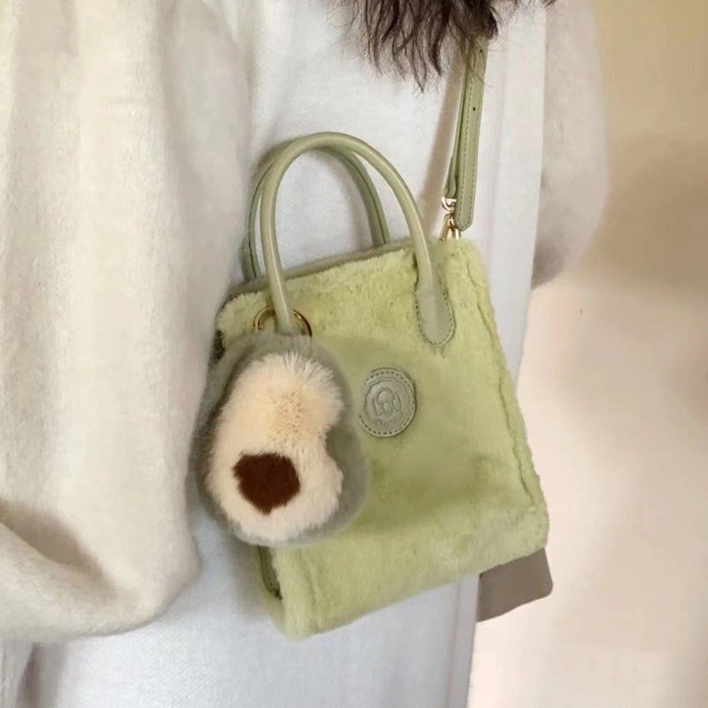 Avocado Plush Shoulder Bag