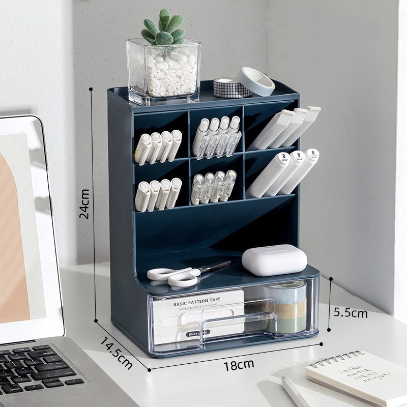 Pen Holder Desk Storage Box