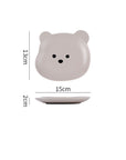 Kawaii Bear Bowl and Plate