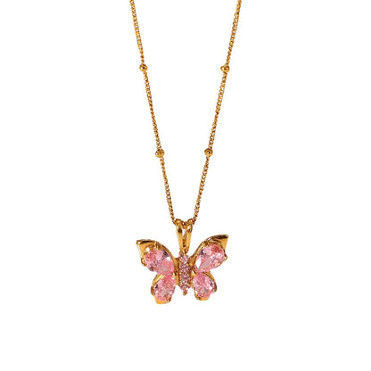 Butterfly Shaped Pendant Necklace