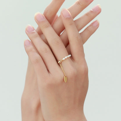 Pearl Chain Ring