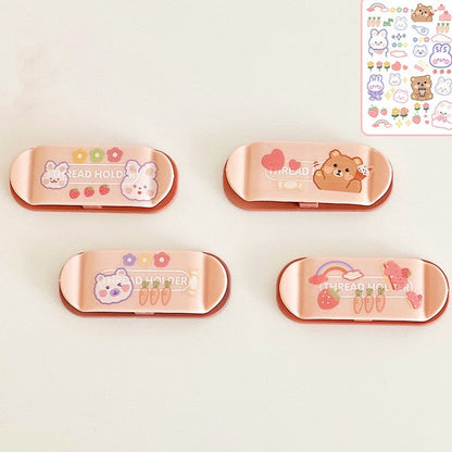 4pcs Cute Charging Cable Desk Organizers