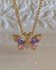 Crystal Butterfly Necklace