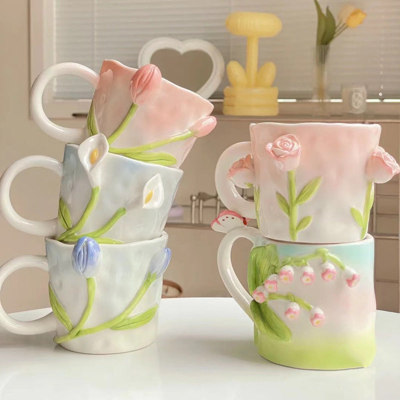 Floral Ceramic Mugs