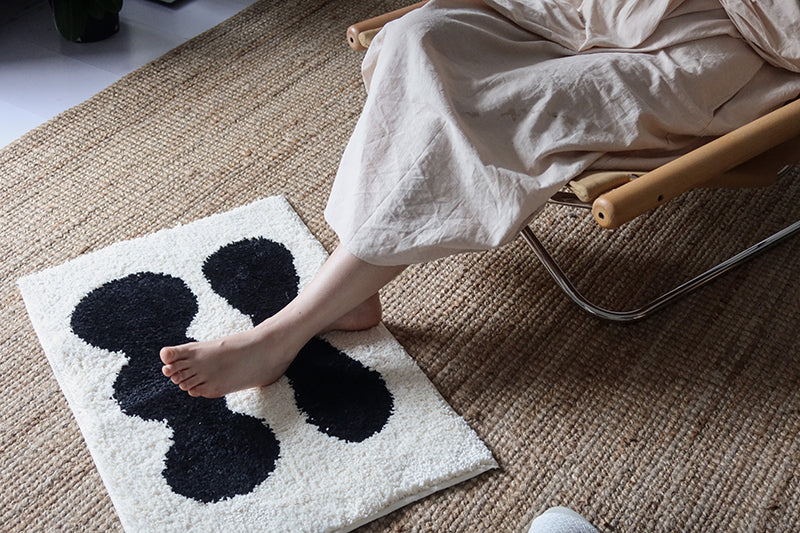 Abstract Bedside Carpet