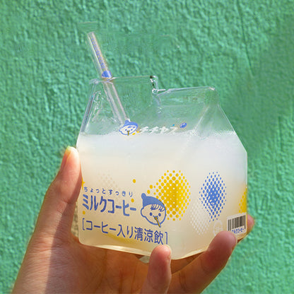 Japenese Glass With Straw