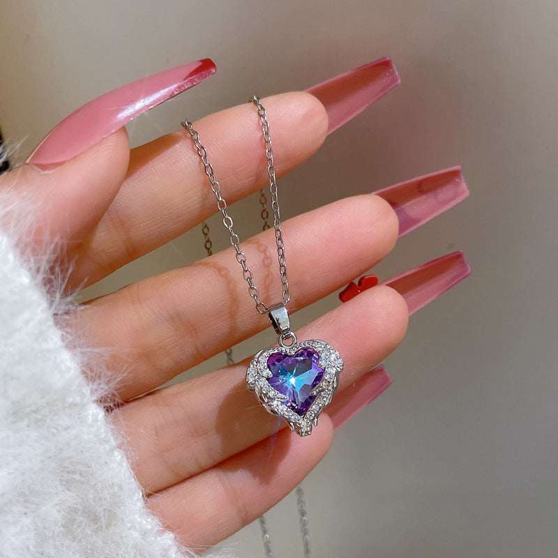 Purple Heart Necklace