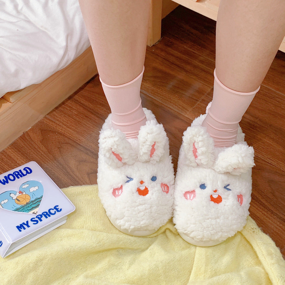 Bunny &amp; Bear Ears Slippers