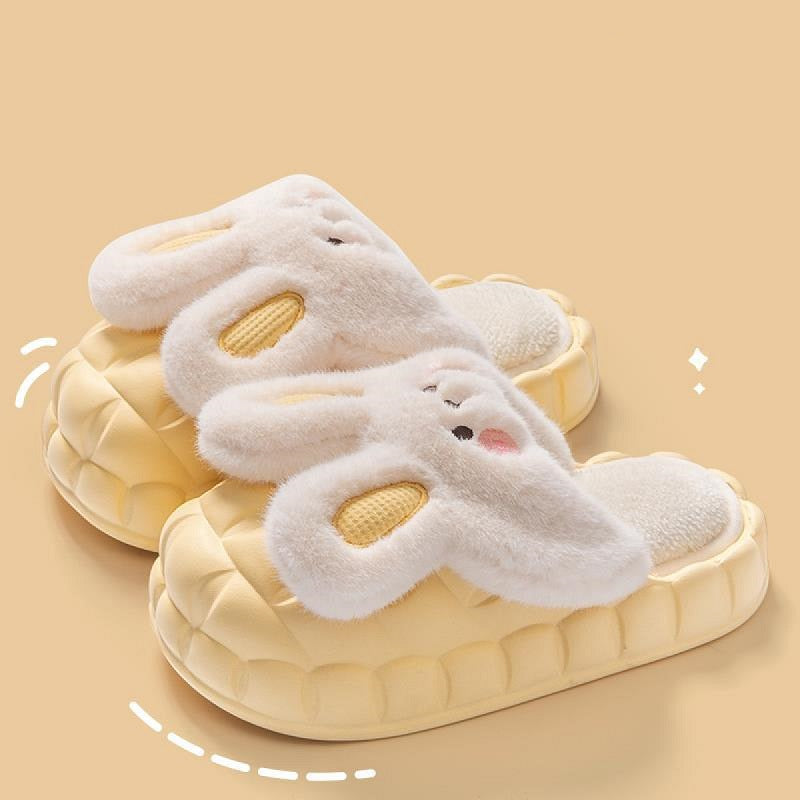 Fuzzy Cute Rabbit Slippers